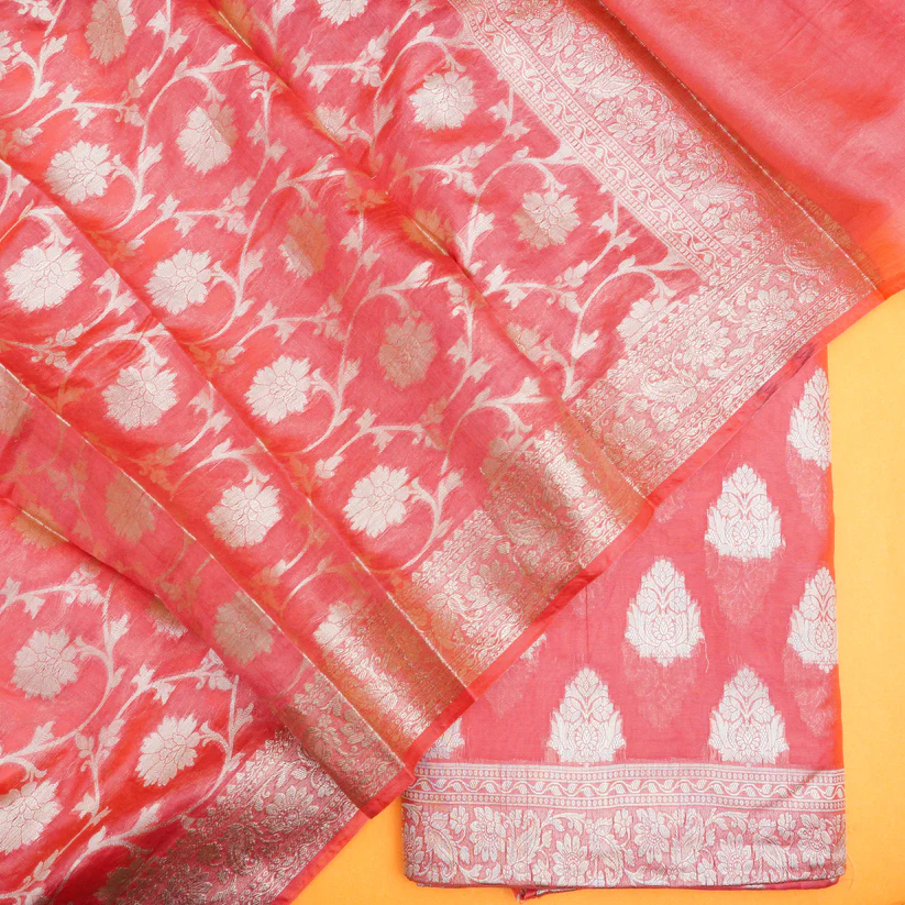 Paudi Booti Traditional Banarasi suit